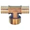 Apollo 3/4 in. Brass PEX Barb x 3/4 in. Male Pipe Thread Adapter Tee APXMT34 - alternate 1